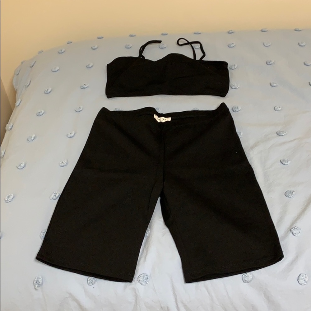 Biker shorts set